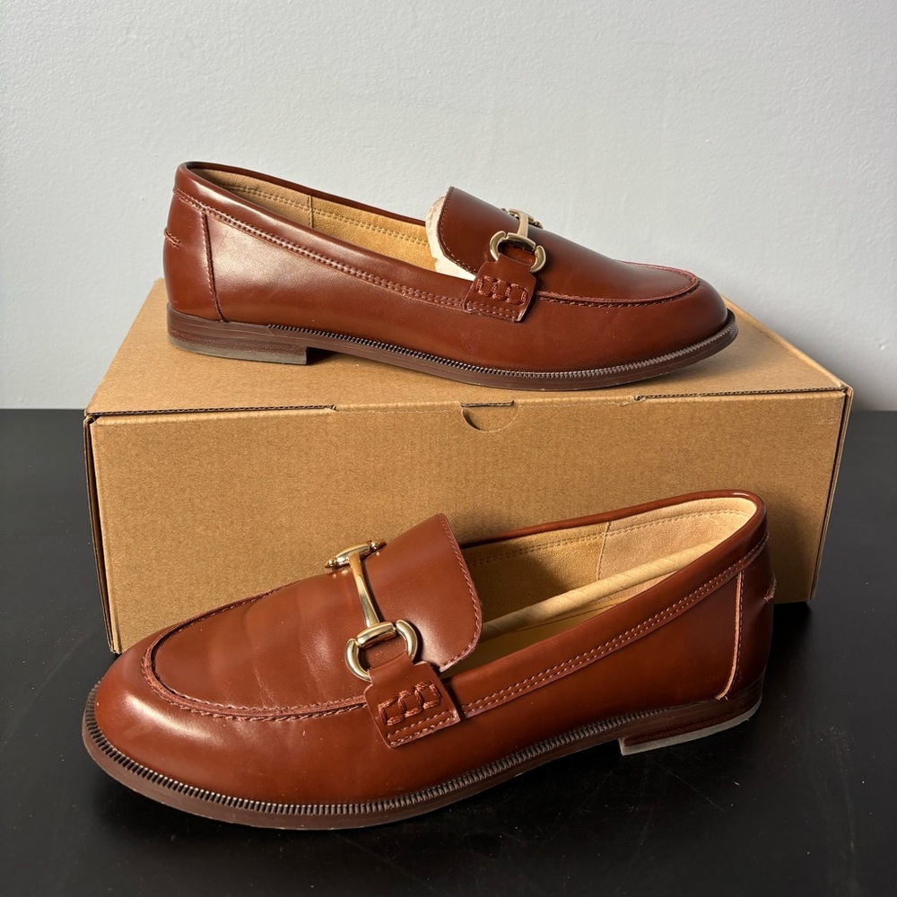 J. Crew Classic Brown Leather Loafers